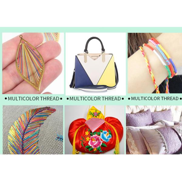 Shoes High Tenacity Rainbow Color Polyester Cotton Embroidery Nylon Sewing Thread OEM ODM