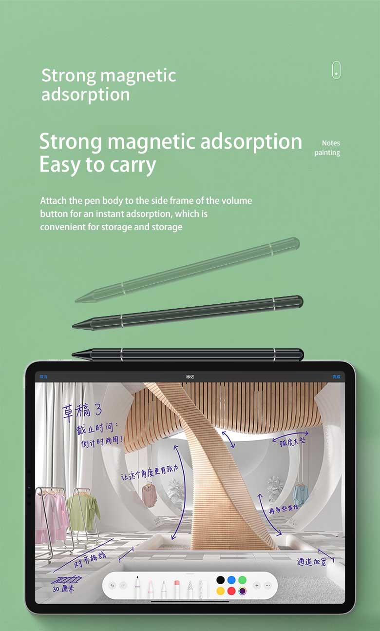 Retractable Ball Point Stylus Pen Tip For Drawing And Handwriting