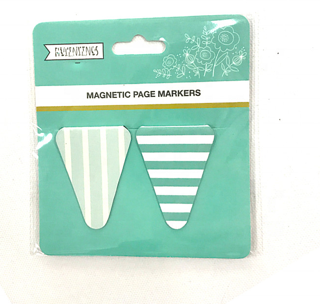 Mini Marks Triangle Magnetic Bookmark Page Marker For Book Reading