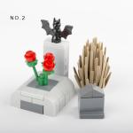 MOC bricks street view castle accessories flower bed for city construction
