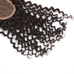 Brazilian Virgin Hair Curly Texture Top Lace Closure 4"x4" Lace Size for Black