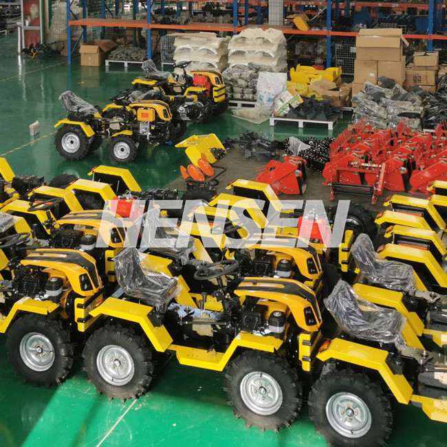 OEM Diesel Engine Mini Tractor 12HP Small Farm Tractors With Seat And Reaper