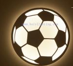 Super-thin Acrylic LED Fashion Modern LED Wall Lamp Football Shape Bedside Light