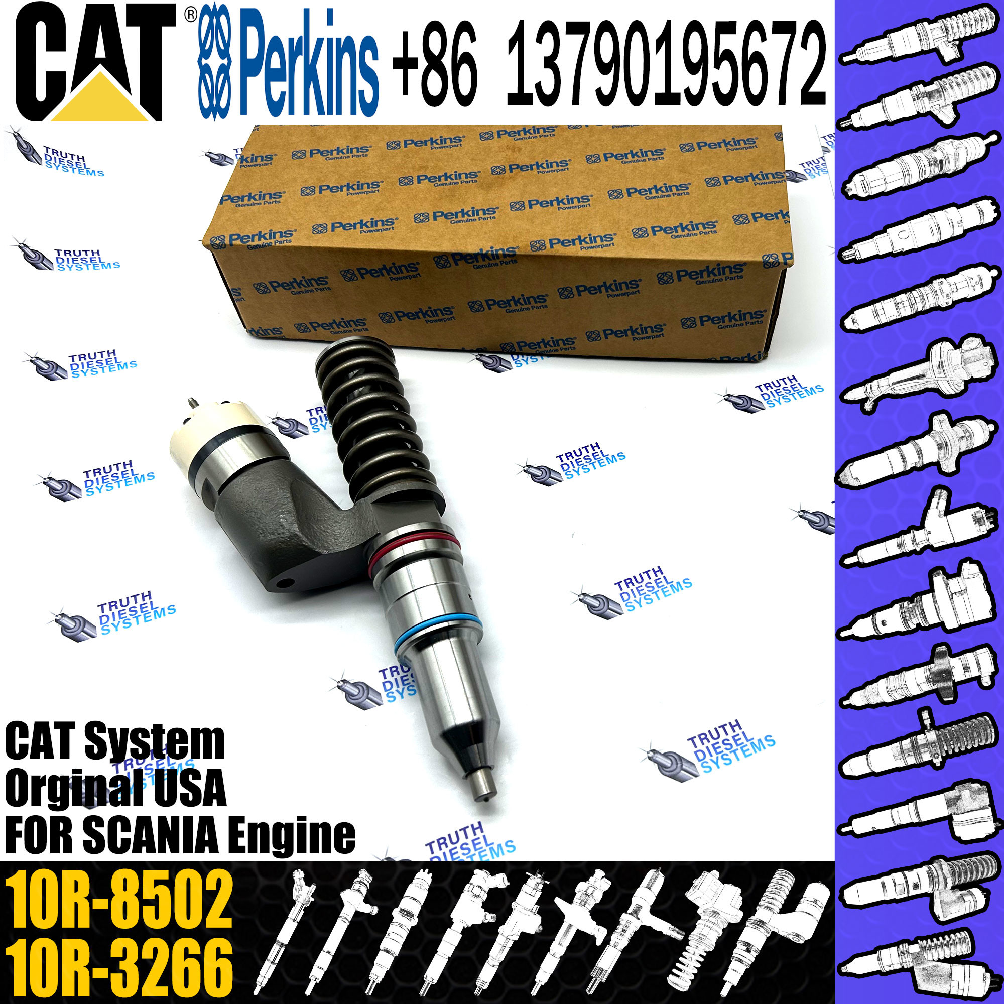 C15 Engine Fuel Injector 10R-7231 10R-8989 10R-2772 10R-7230 10R-8502 For Caterpillar Car