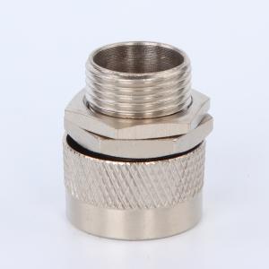 Wholesale Nickle Plated Three Pieces Brass Flexible Conduit Adaptor With Locknut from china suppliers