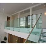 Balcony Handrail Glass Balustrade With Aluminium / Stainless Steel Tube 42.4x1