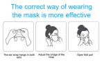 Waterproof Filter Rating 99% 9.5CM 3 Ply Disposable Daily Face Mask