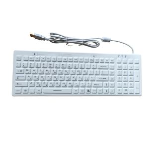 Wholesale IEC 60512 106 Keys Waterproof Medical Keyboard 100mA with Hebrew English from china suppliers