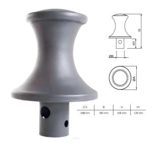 Wholesale Antique Street Cast Iron Bollards Ductile Iron Metal Barrier Powder Coating Surface from china suppliers