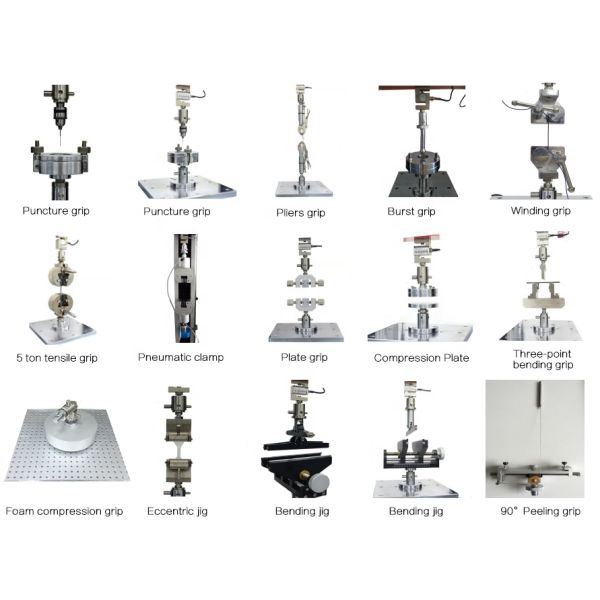 Customizable fixture accessories for tensile testing
