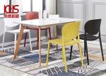 Cream Modern Plastic Dining Chairs Outdoor Cafe Furniture Chairs 58*47*80cm