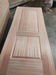 Wholesale Inside Furniture Oak Veneer Door Skin , Beautiful Door Panel Skins With Sapeli Veneer from china suppliers