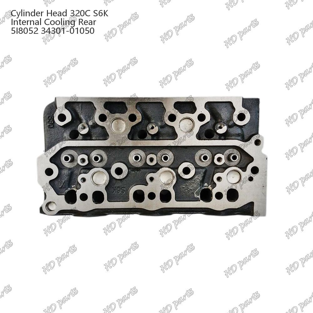 Cylinder Head 320C S6K Internal Cooling Rear 5I8052 34301-01050 For Mitsubishi Engine Spare Parts