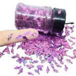 Dancing Girl Glitter Shaped DIY Manual Crystal Mud Filling Nail Art Flowers PET