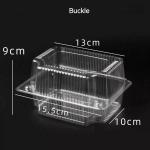 Transparent Vegetable Box Disposable Fruit PET Box Clamshell Hinge Salad Pastry