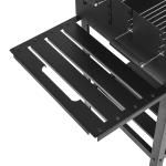 73.5*22.5cm x 2 Cooking Area Outdoor Trolley Flat Top Charcoal Grill with 2