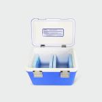 Blue Medical Cooler Box with Insulation Type PU Foam for Medical Supplies