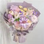 3D Print Mixed Pulp Art Paper Flower Wrapping Paper for Colorful Bouquet
