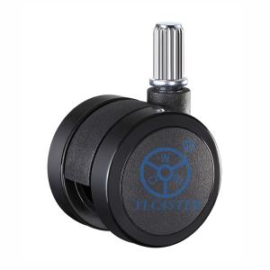 Wholesale M11x21mm Insert Stem Soft Wheel Black Pu Silent Office Chair Casters from china suppliers