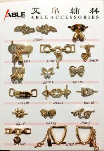 Wholesale Zinc alloy women's bow buckle surface inlaid crystal for Shoe bag from china suppliers