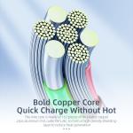 Universal 180 Rotation Type C Charging Cable 3A Quick Charge 480Mbps/s Data