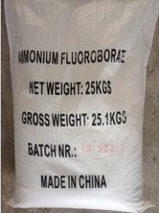 China Ammonium Fluoroborate resin finishing catalyst on sale
