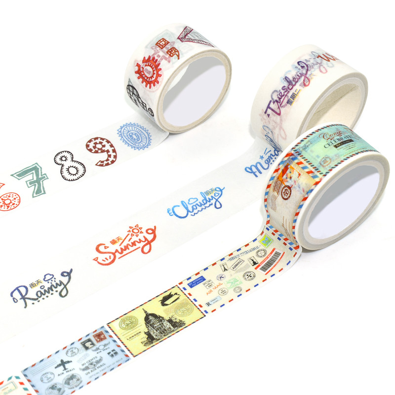 Manufacturer Washi Tape Custom Make New Design Vintage Style Stationery