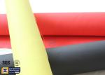 Acrylic Coated Fiberglass Fabric 490GSM Yellow 550℃ Welding Blanket Curtains