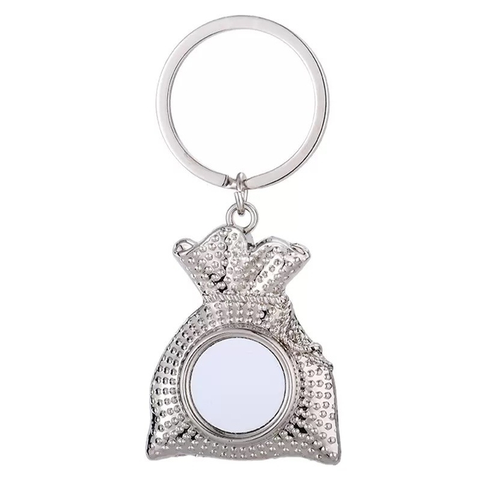 DIY Metal Heat Transfer Bag Key Chain Pendant For Sublimation Photos Printing