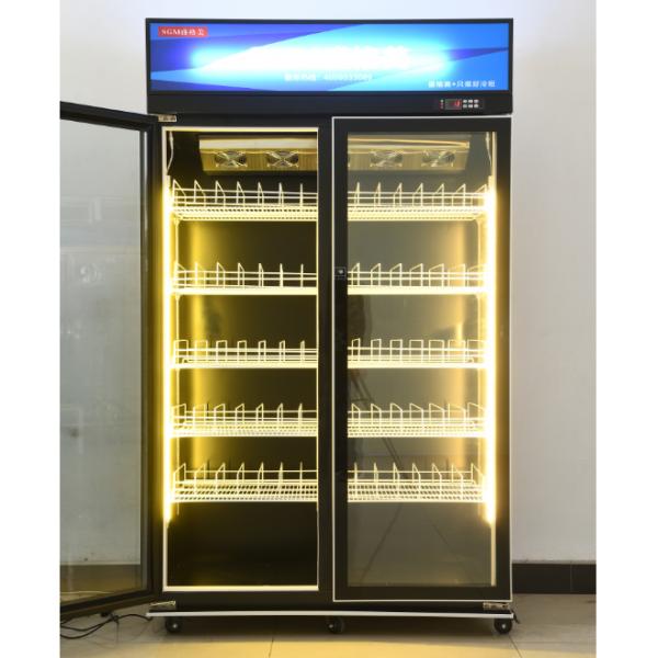 Glass Door Beverage Display Cooler Functional Wine Drinks Display Chiller