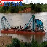 Bucke Chain Reservoir Sand Diamond Dredge Machinery for River Stone Certified