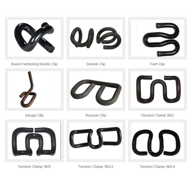 Oxide Black Rail Fastening System For Railroad 44 - 48HRC Hardness