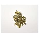 Gold Color Coffin Accessories F09 Casket Lid Decoation Flower Shaped PP Recycle