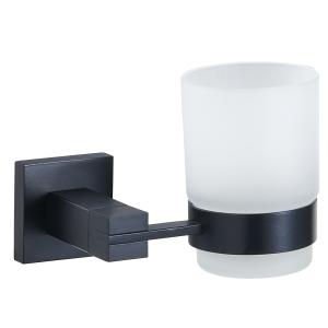 Wholesale SUS304 Black Bathroom Tumbler Holders 3.74 Inch Wall Mounted from china suppliers