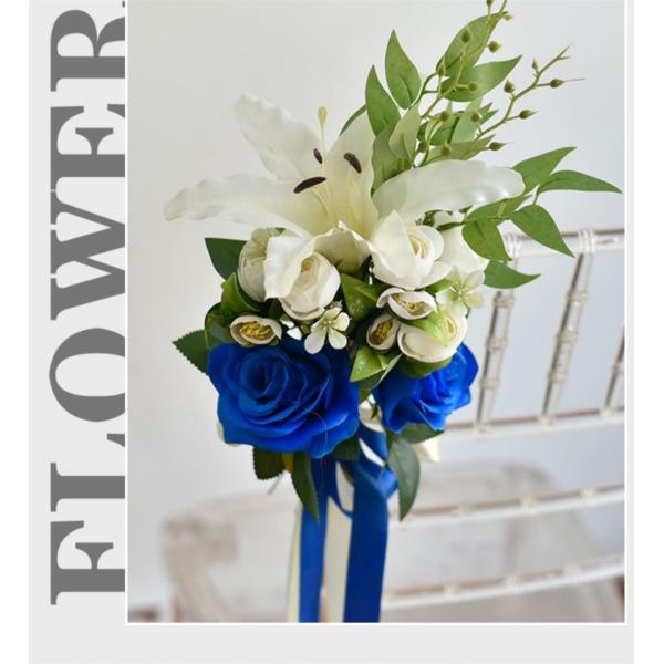 Bridesmaid Fake Silk Peony Bouquet Wedding Flowers Personalised