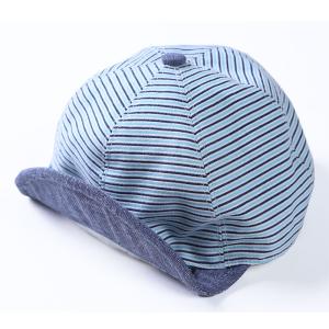 Wholesale Custom Striped Flip Up Brim Childrens Baseball Cap Cotton 5cm Visor from china suppliers