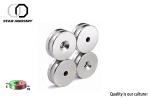 Car Neodymium Disc Countersunk Hole Magnets D25.4 x 4.95 x 12.7mm For Electric