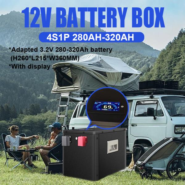 12V 280Ah / 314Ah / 320Ah LiFePO4 DIY Battery Kit with 4pcs CATL 314AH cells – EU Stock (Customer assemble )，JK BMS, LCD