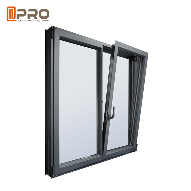 Customized Size Turn And Tilt Side Hinged Windows / Large European Casement Windows