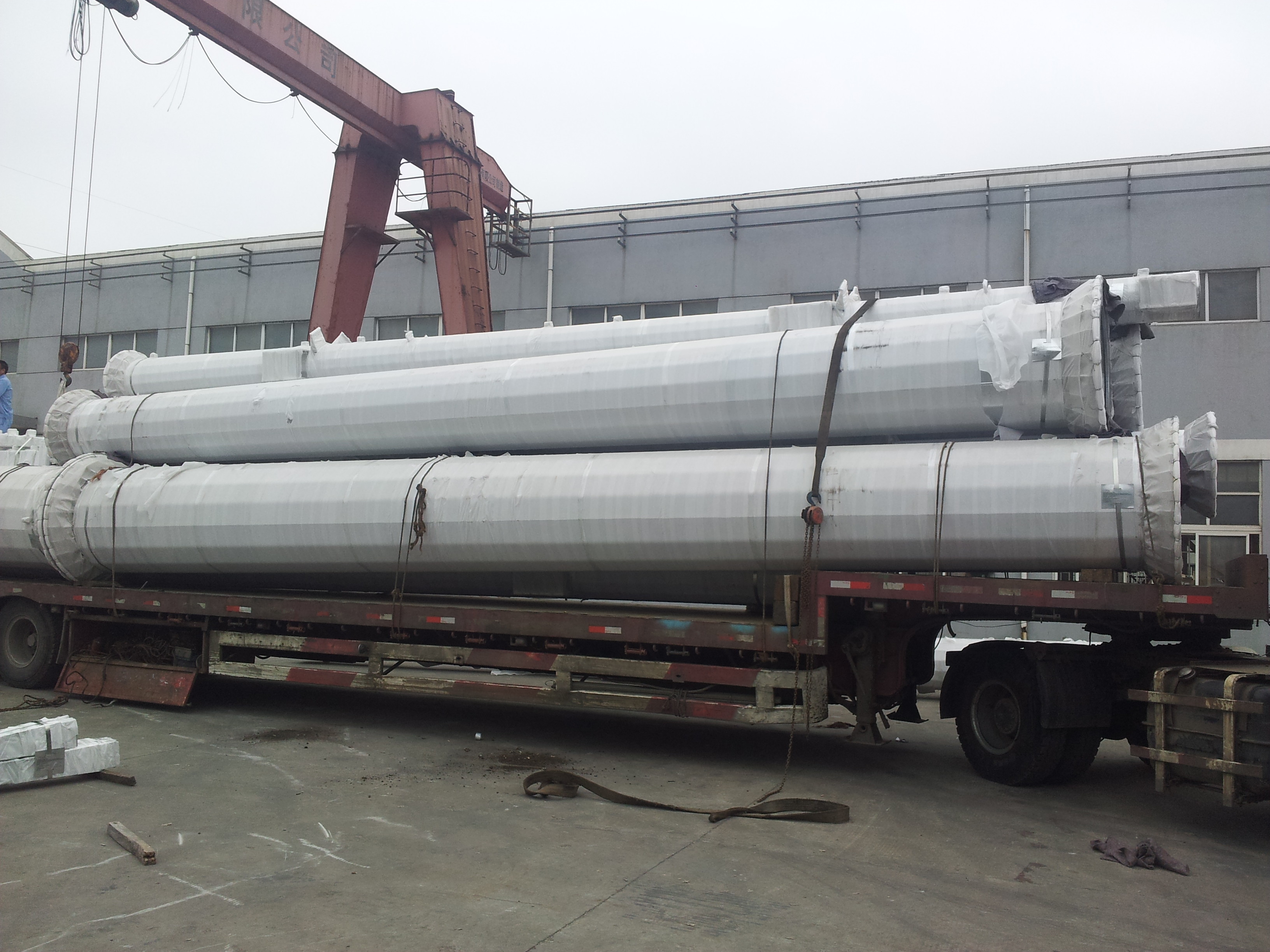 Polygonal Steel Electric Pole For Overhead Transmission Line 110KV