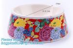 Lovely Personalized portable pet dog food water bowl ceramic plastic, Plastic