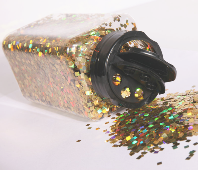 Special Occasions Glitter Shaker with Glitter Powder Blade Ready to Ship and Free Sample