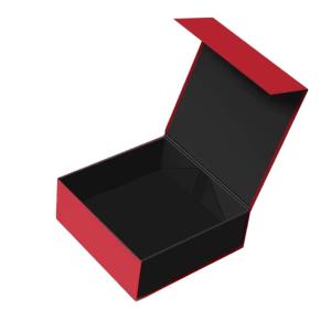 Wholesale Customized Logo Design Black Rigid Flat Cardboard Magnetic Folding Cajas Regalo For Cosmetics Gift Packaging from china suppliers