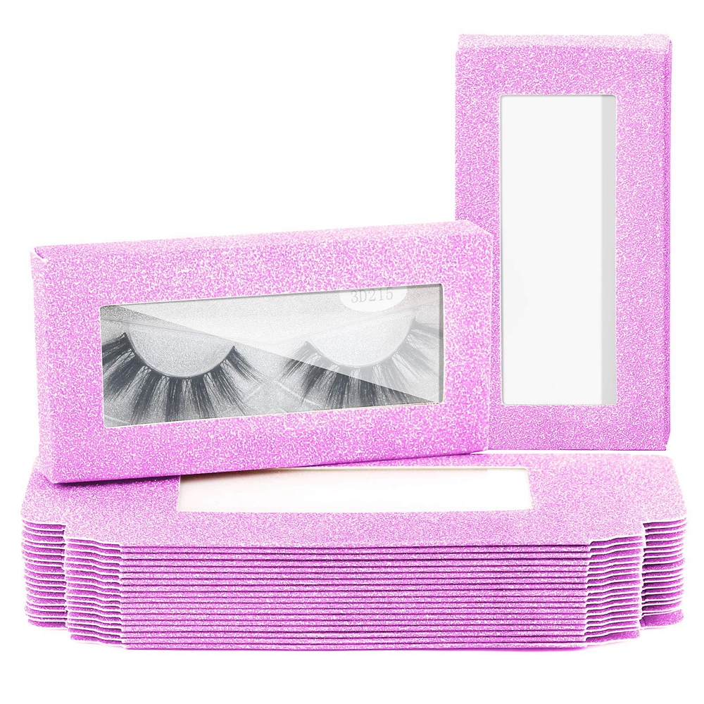 Wenzhou Custom Print Logo Makeup Eyelash Paper Packaging Box with Window Custom Order