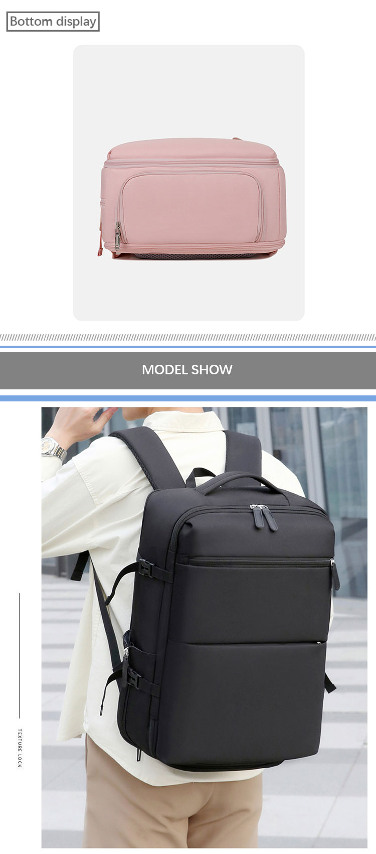 Soft Handle Multifunctional Laptop Backpacks Smart Men Waterproof Custom