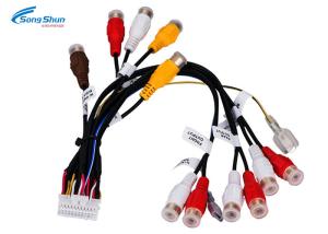 Wholesale PAD 2.0mm 24Pin Auto Car Audio Extension Cable , Electrical Connector RCA Audio Wiring Harness from china suppliers