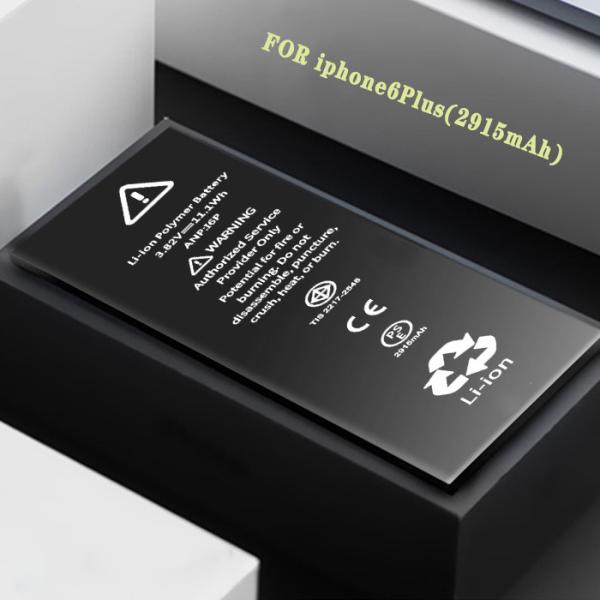 100% Zero Cycle Cell Phone Lithium Ion Batteries 2915 Mah For Iphone Battery 6