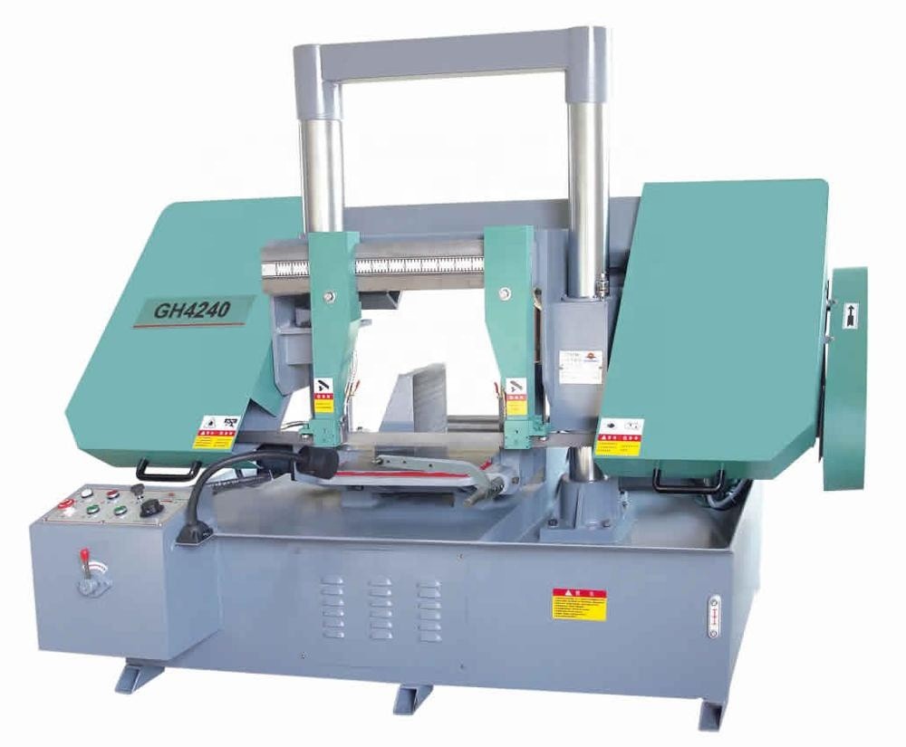 New double column horizontal band saw machine metal cutting GH4240 from china supplier