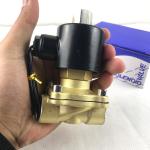 1 Inch 2W200-25 Brass Electric Solenoid Valve Normally Closed NPT Water Air