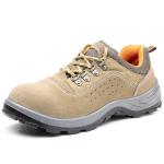 Yellow Lightweight Comfortable Safety Shoes / Comfortable Work Shoes Men with PU